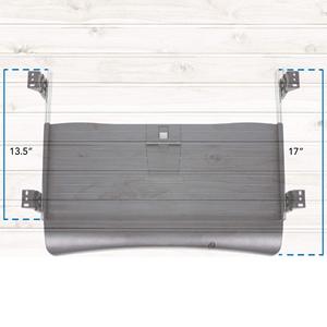 Cajón de teclado de metal deslizante de 21 pulgadas de ancho con plataforma de ratón bandeja de ordenador debajo del mostrador - Product Image 4