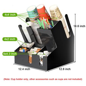 Tùy chỉnh cốc cà phê Giá Cốc Giấy Chủ Acrylic gia vị chủ với 10 ngăn - Product Image 4