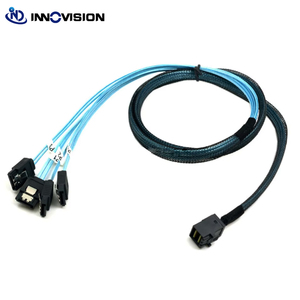 Interno Mini SAS Host a 4 SATA 7pin Disco duro de destino 6Gbps Servidor DE DATOS Raid Cable 1m - Product Image 5