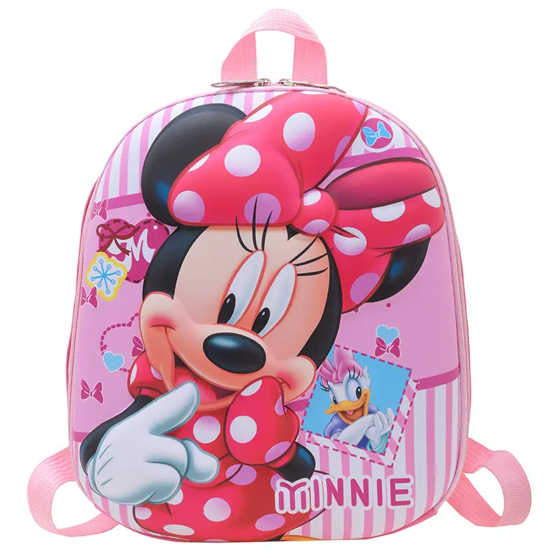 Nieuwe Kleine Kleuterschool Baby Mickey Minnie Cartoon Anime Maroes Rugzak Schattige Jongens En Meisjes Harde Eierschaal Schooltas