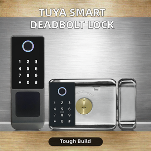 Tuya akıllı sürgülü kilit için Bluetooth ve WiFi/IP ağ uyumlu oteller için ahşap çelik cam kapılar için güvenli anahtarsız giriş - Product Image 2