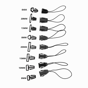 Mini Plastic Quick Release <strong>Buckle</strong> Black Color Phone <strong>Loop</strong> Mobile <strong>String</strong> for Lanyard Accessories - Product Image 2