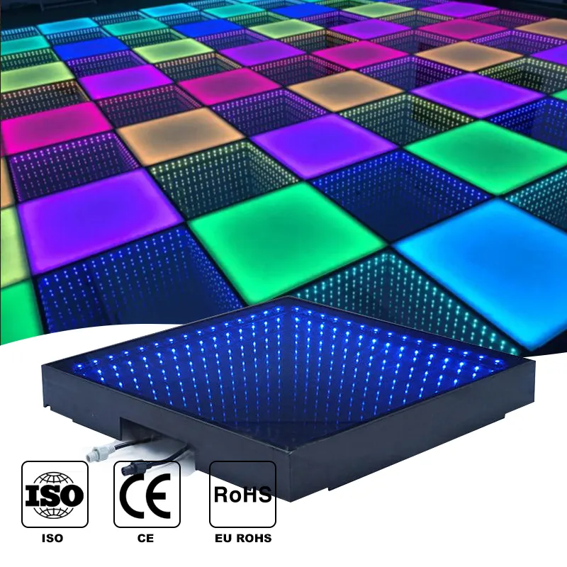 Outdoor 64 pixels iluminados para boate iluminado display preço casamento starlight magnético led dance floor