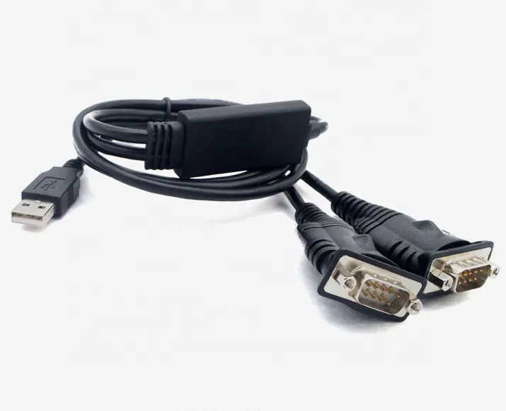 FTDI CHIP 2 Ports USB vers Série RS232 DB9 Adaptateur Câble