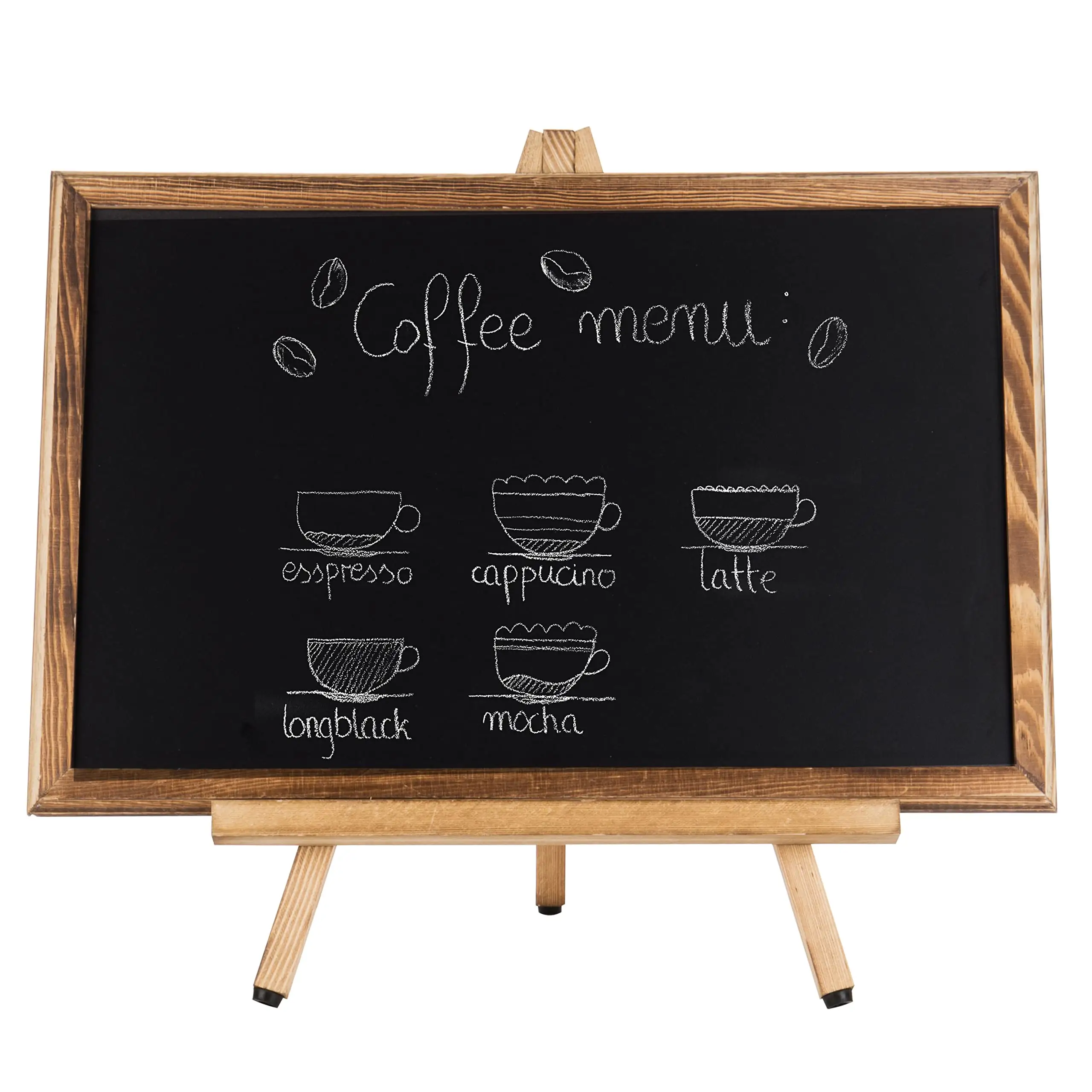 Vendas quentes Queimado Madeira Erasble Quadro Sinal Casamento e Eventos Chalboard Signage Tabletop Menu Board