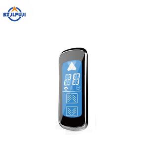Akıllı basma düğmesi nokta ile cam tipi asansör COP LOP/LCD ekran 304SS duvara monte tipi - Product Image 1