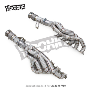 Audi R8 V10 5.2 2020-2024 performans paslanmaz çelik racingsystem sistemi için fabrika motor egzoz başlığı - Product Image 6