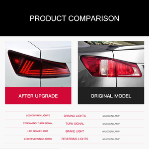 XT ไฟด้านหลังรถ IS250ไฟท้าย2006-2012 IS300 LED DRL มีสัญญาณถอยหลังไฟจอดรถ - Product Image 2