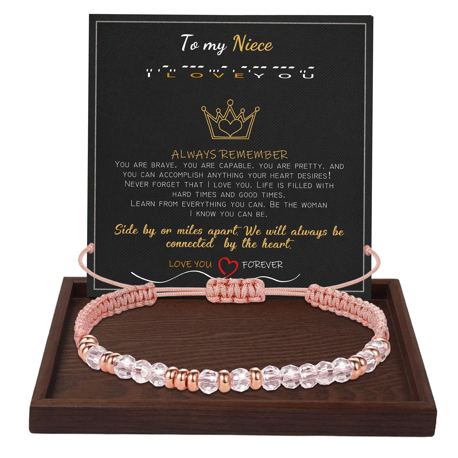 Pulsera Mix-Password + tarjeta para sobrina