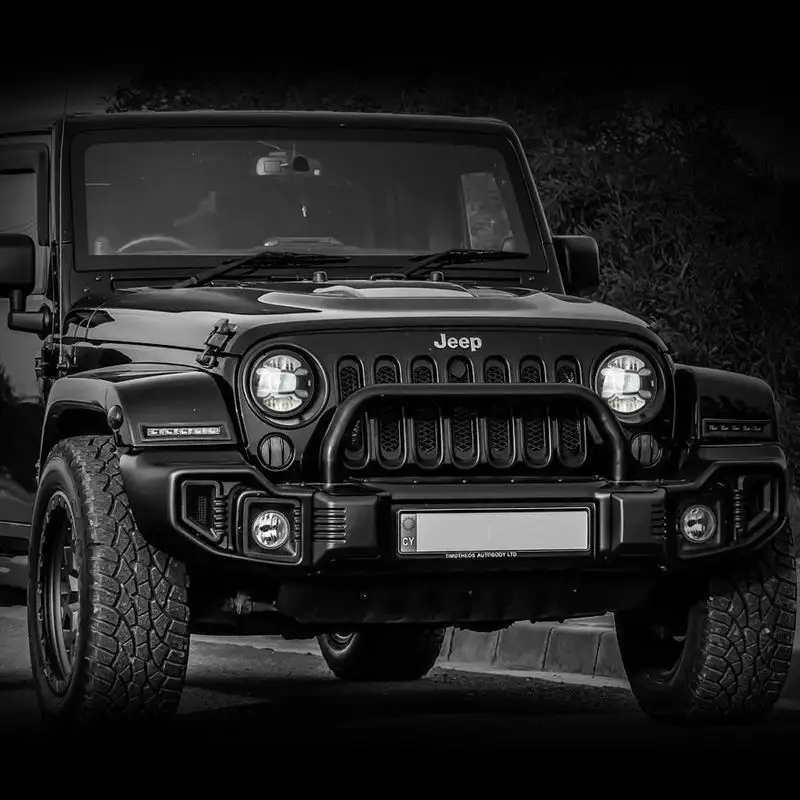 Benutzer definierte High Power Auto Motorräder Front licht 12 Volt 7 Zoll Offroad Auto LED-Scheinwerfer für Jeep Wrangler Jk Truck