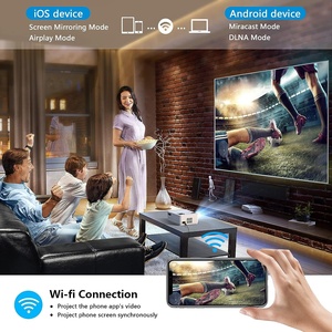 S-90 Mini DLP projektör akıllı Android 9 ev sineması taşınabilir 4k Video küp yeni 2G RAM küçük 4k Video projektör - Product Image 2