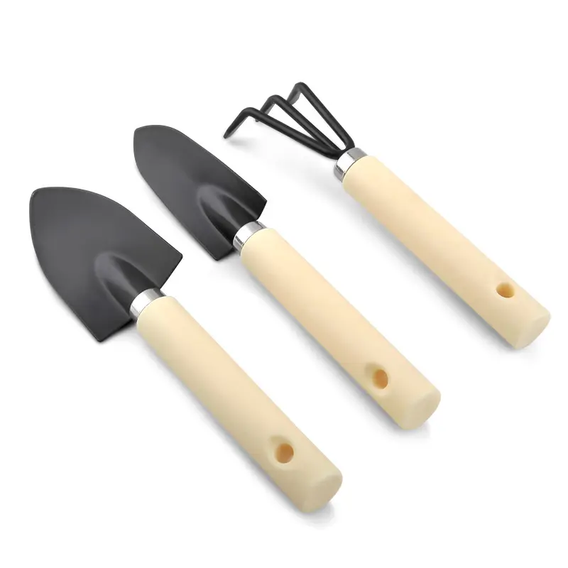 Kit de herramientas de jardín portátil, 3 piezas, básico, de alta calidad, podadora de rastrillo