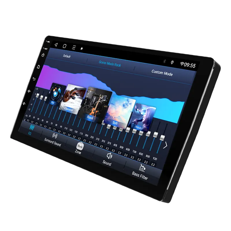 Pemutar DVD mobil layar sentuh HD dengan Android 9, navigasi GPS Audio Stereo Radio & Sistem Video navigasi IPS