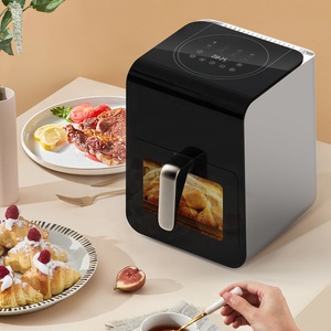 Friggitrice ad aria digitale moderna 6L a vapore con metodo di riscaldamento unico con finestra visibile - Product Image 3
