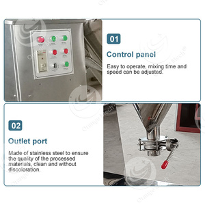 ORME masaüstü vakum V koni Blender Lab 25kg kuru peyniraltı suyu tozu karıştırma makinesi Mini baharat v-tipi mikser - Product Image 3