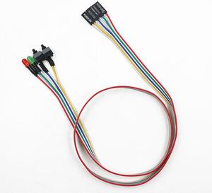 65CM Slim ATX PC <strong>Computer</strong> Motherboard Power Cable On/Off/Reset with LED Light PC Power Reset Switch Push Button Switch - Product Image 1