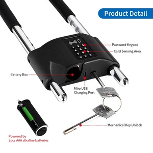 Tediton Candado Con Huella Digital Bike Cycling Mobilephone <strong>Scan</strong> Qr <strong>Code</strong> Smart Lock for Public Bike Bike Combination Lock - Product Image 4