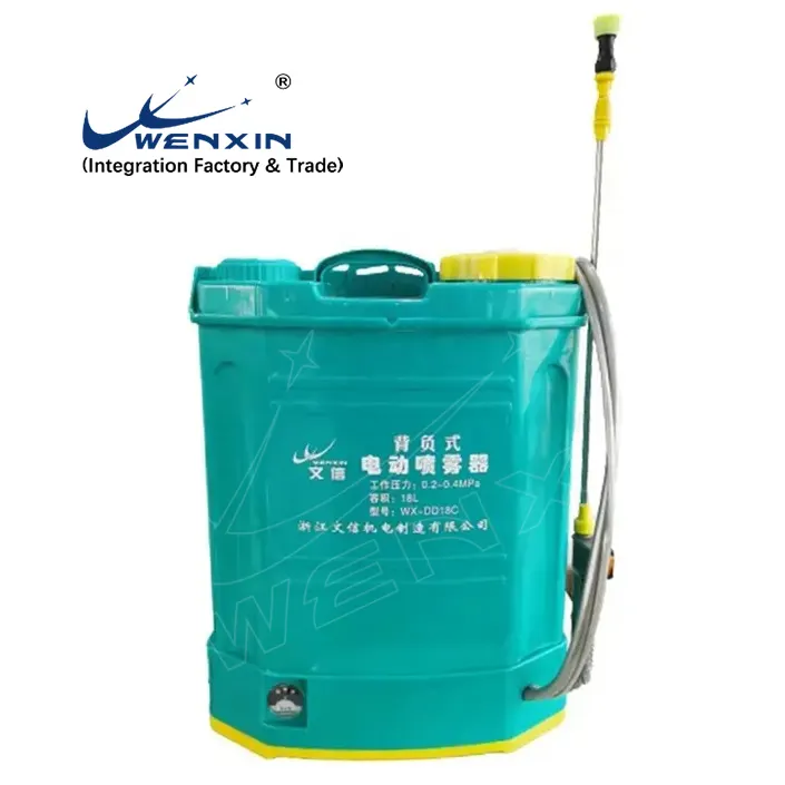 Pulverizador agrícola eléctrico Manual de alta presión WENXIN 12V 16L 18L 20L
