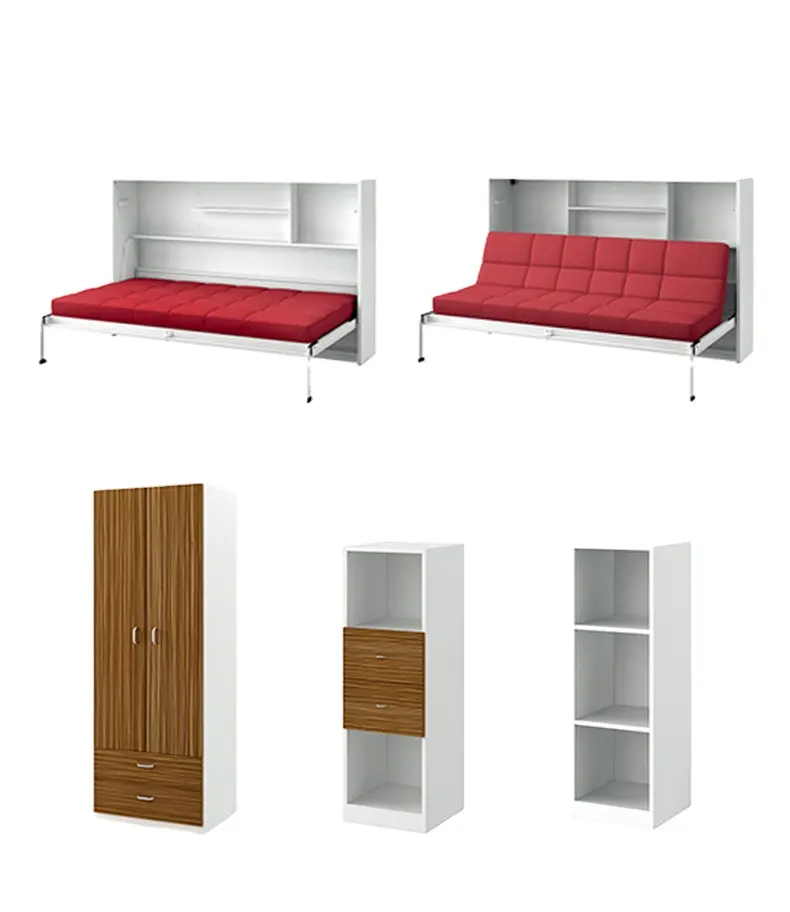 Sofá plegable de pared horizontal de alta calidad, cama montada en la pared con escritorio CF124/SZ-CF124/SZ/SF