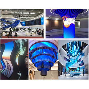 แผงหน้าจอ Led แบบพับได้,แผงหน้าจอวิดีโอโมดูลนุ่มหน้าจอ Led ดิจิตอลแบบยืดหยุ่นจอแสดงผลอัจฉริยะสีเต็มรูปแบบโค้ง