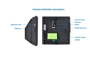 WIFI Reconocimiento facial Huella digital Tiempo Asistencia Terminal Soporte TCP/IP Función - Product Image 5