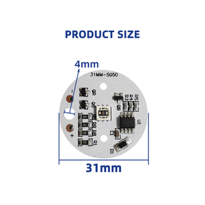 DC 5V 3W RGB Bunte Licht platine Rund durchmesser 31mm No Need Controller Smart Switch Farbwechsel umschaltung SMD5054 Hohe Helligkeit - Product Image 6