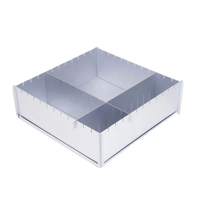 Amazon Hot Sale verstellbare Kuchen form Aluminium Mousse Mold Square Backformen für Schokolade und Kuchen