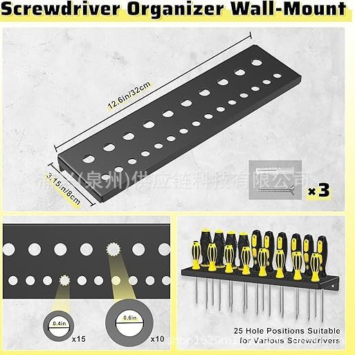 Screwdriver storage rack