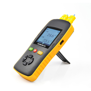 Dual Channel <strong>Digital</strong> Thermometer with <strong>2</strong> K-Type Thermocouple <strong>Sensor</strong> Probe for HVAC 1300