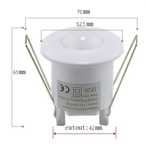 AC110v-240VワットモーションスイッチセンサーAC110vミニPIRモーションセンサー - Product Image 5