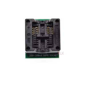 SOP8 a DIP8 ez programador adaptador socket 200MIL 208MIL SOCKET CONVERTER MÓDULO chip de prueba IC W25Q32 W25Q64 MX25L EEPROM - Product Image 2