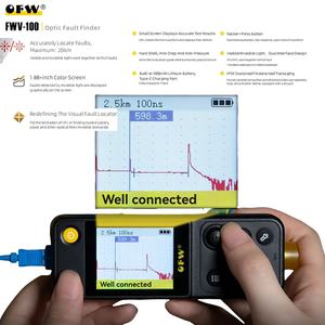 OFW Optischer Fehlerdetektor 20KM Handgeführtes Optisches Zeitbereichsreflektometer Faser-<span class=keywords><strong>Tester</strong></span> FTTB FTTH Unterbrechungspunkt-Messgerät FWV-100-V10 - Product Image 6
