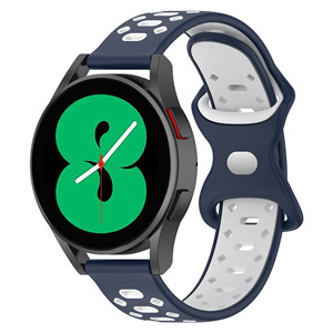 20mm 22mm Two-Color Soft Silicone Watch Strap for Samsung Galaxy Watch 4 Bracelet for Huawei Watch Gt 3 Pro <strong>Wristband</strong>
