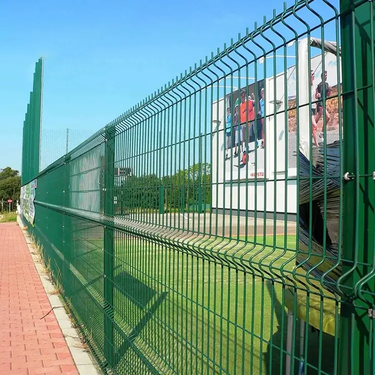 Clôture en treillis métallique soudé incurvé en 3D galvanisé de sécurité pour le terrain de jeu de l'école Road Garden Land