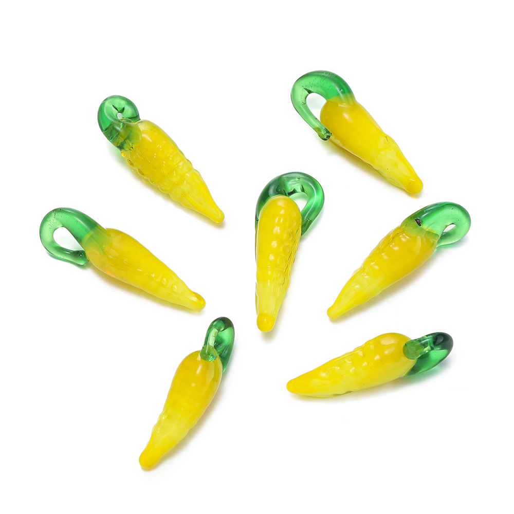 Pendentif en verre - maïs