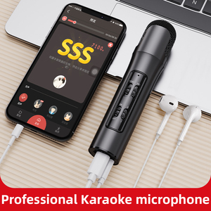Micro <span class=keywords><strong>Karaoke</strong></span> Mini Thu Âm Thanh Cầm Tay Micro <span class=keywords><strong>Karaoke</strong></span> Không Dây Để Phát Sóng <span class=keywords><strong>Karaoke</strong></span> iPhone Di Động - Product Image 2
