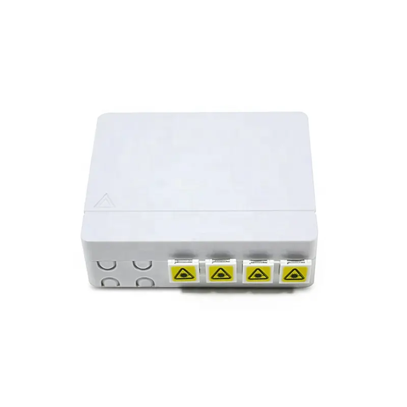 4-Core Mini pannello in fibra ottica scatola scatola di protezione FTTH scatola terminale in fibra ottica con adattatore connettore SC/APC per rete FTTH