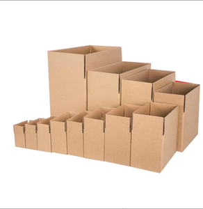 Add logo in Stock 50/25/25cm 50/25/30cm Size Brown Corrugated Cardboard Carton <strong>Box</strong> for Shipping Mailer Moving Delivery Packing - Product Image 1