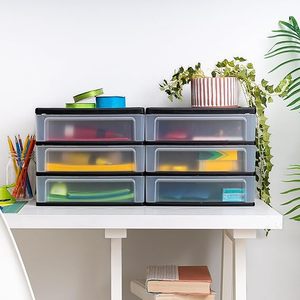 桌面文档杂志透明存储办公室抽屉储物盒 - Product Image 4