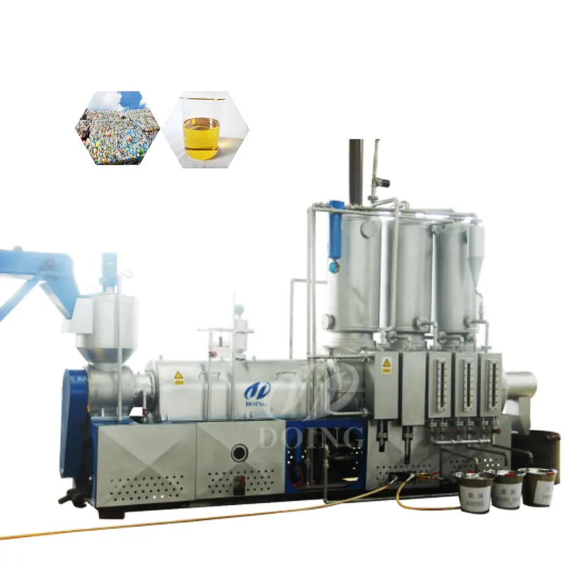 Various scales of Waste Plastic to Diesel Fuel Plant Convert plastic to Diesel Pyrolysis Plant Refinery Machine