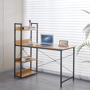 Functional <strong>Computer</strong> <strong>Table</strong> with Bookshelf Office Desks Workstation Desk Office Furniture - Product Image 1