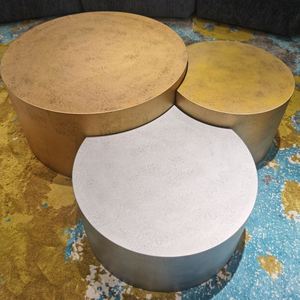 古董茶几圆形模块茶几不规则混合颜色 - Product Image 2