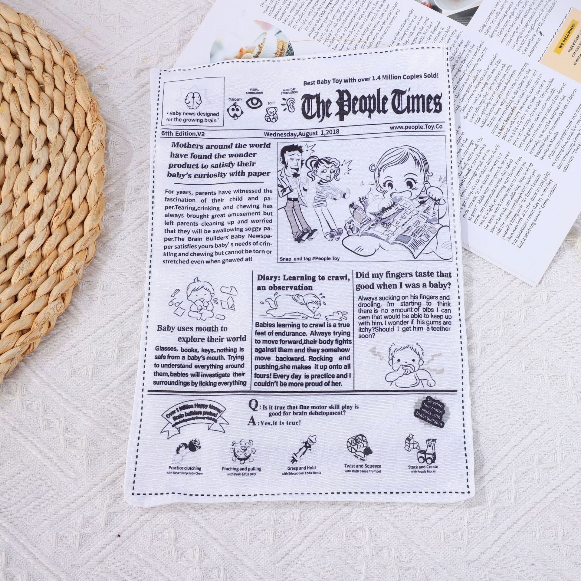 Sound paper newspaper opp packaging