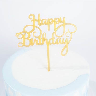 10 pieces of imitation acrylic gold-colored English lettering