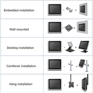Industrieller kapazitiver 21,5-Zoll-Touchscreen-Computer mit offenem Rahmen für Raspberry PI 2 Linux-System-Flachbildschirm-Touchscreen-Computer - Product Image 5
