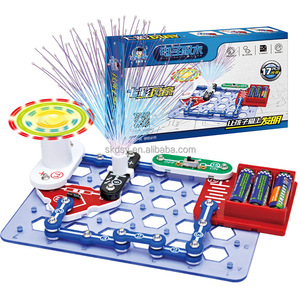 DIY STEM circuiti elettronici Set luci LED filo conduttivo blocco di plastica modello educativo giocattolo per bambini scatola confezionata - Product Image 1