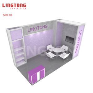 Thời trang 3x6 thành phần tiêu chuẩn Sistema nhôm kiosk tùy chỉnh triển lãm tradeshow gian hàng cho gian hàng - Product Image 1