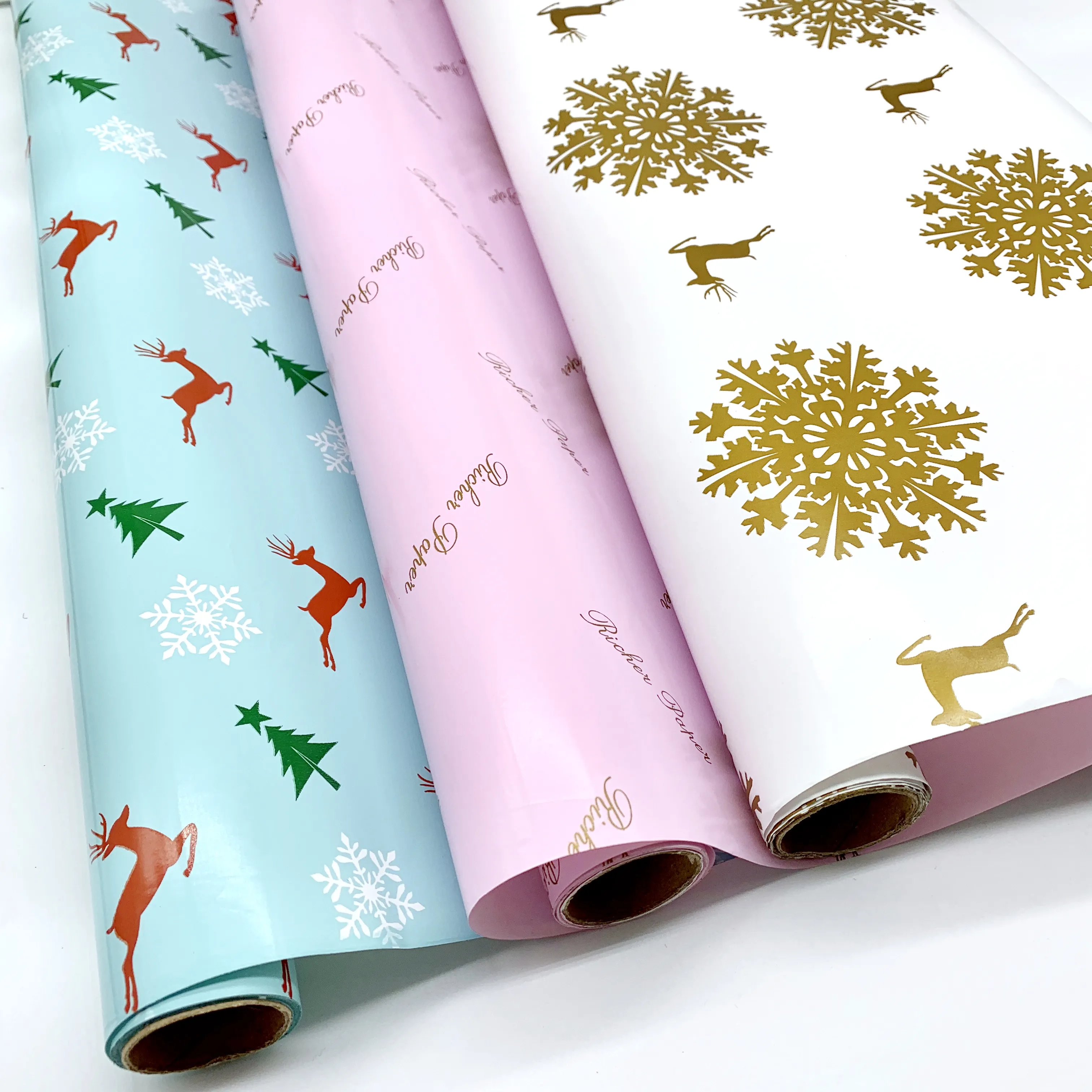 Gift wrapping paper 80gsm packaging paper with customized size Christmas gift packaging tissue paper Tree design