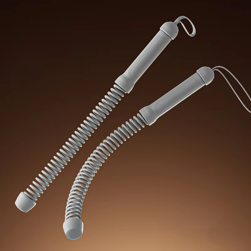 Gray-cordless battle rope