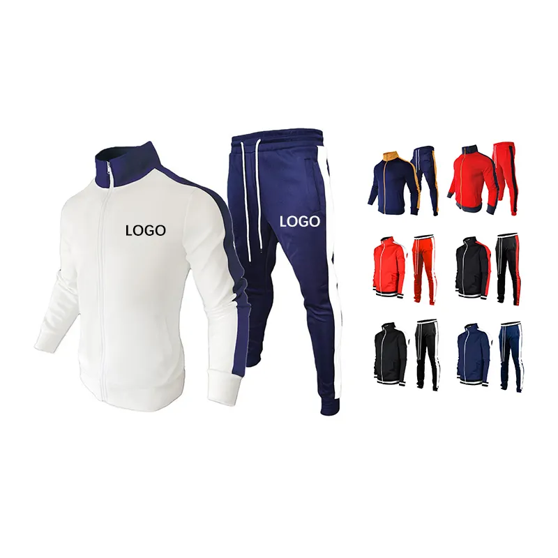 Тренировочная одежда с логотипом на заказ, трикотажный тренировочный костюм, мужской спортивный костюм для тренажерного зала, фитнеса, облегающий спортивный костюм, мужской спортивный костюм